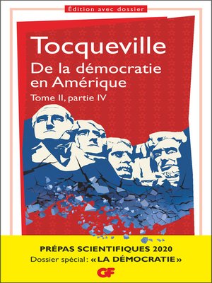 cover image of De la démocratie en Amérique, Tome II Partie IV